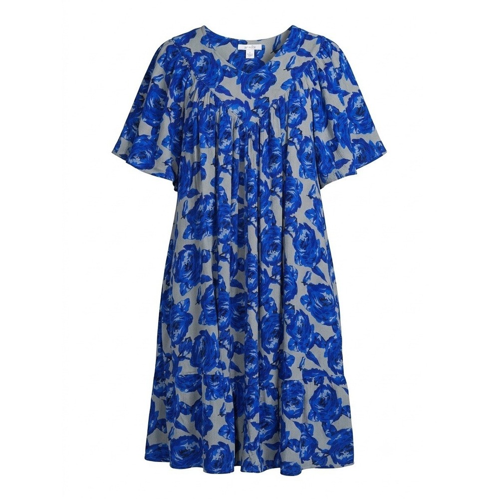 go softly patio dress Xl Comfort House Dress Floral Flowy Garden Hawaiian